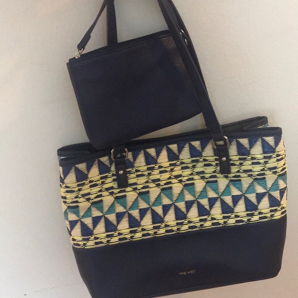 Nine West Aztec Straw shoulder bag